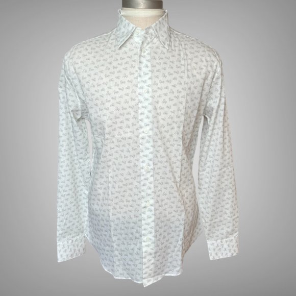 Hermes Stallion Shirt Cotton 100% Size 16 41 Made In France - Picture 1 of 8